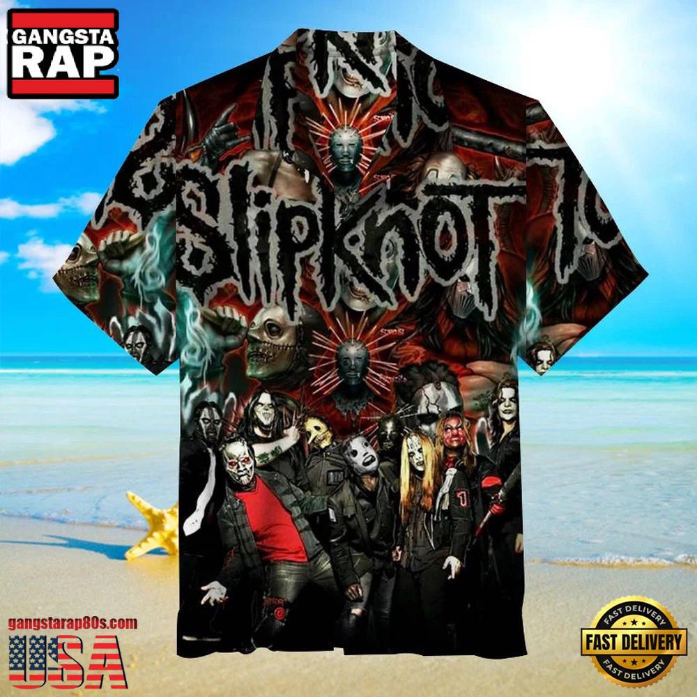 Slipknot Rock Band Mask Madness Summer Hawaiian Shirt Slipknot Rock Band Mask Madness Summer Hawaiian Shirt