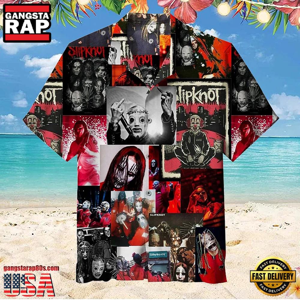 Slipknot Rock Band Masked Legends Summer Hawaiian Shirt Slipknot Rock Band Masked Legends Summer Hawaiian Shirt