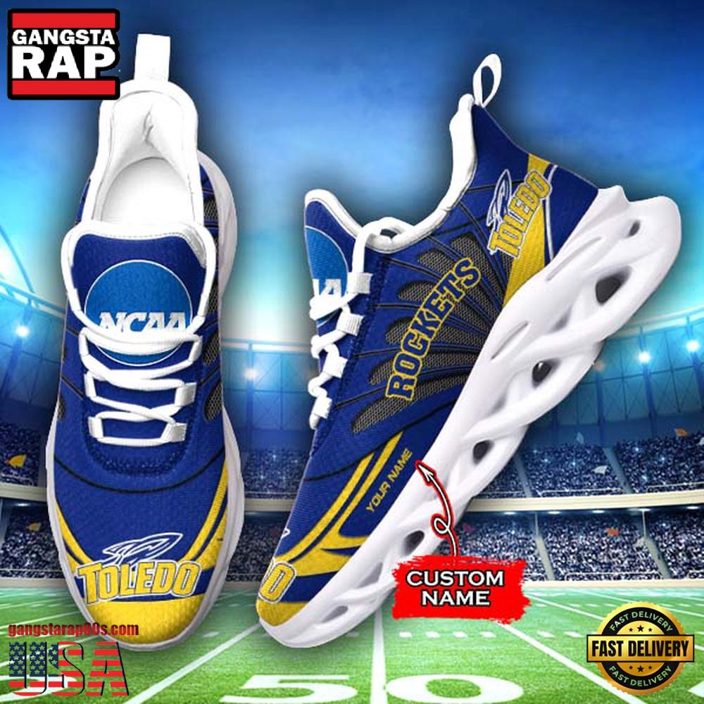NCAA Toledo Rockets Custom Name Max Soul Shoes Sneakers NCAA Toledo Rockets Custom Name Max Soul Shoes Sneakers