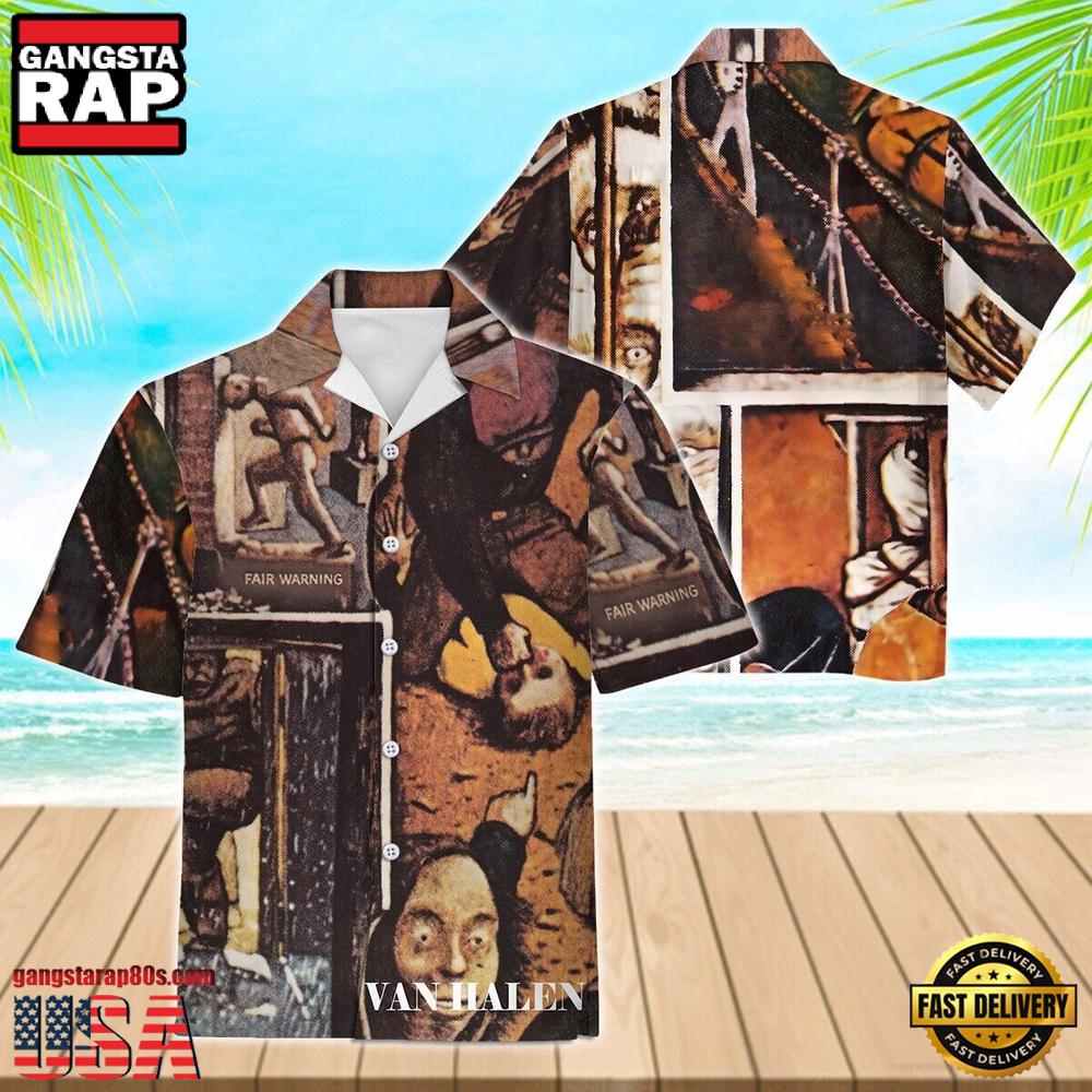 Van Halen Music Band Fair Warning Hawaiian Shirt Van Halen Music Band Fair Warning Hawaiian Shirt