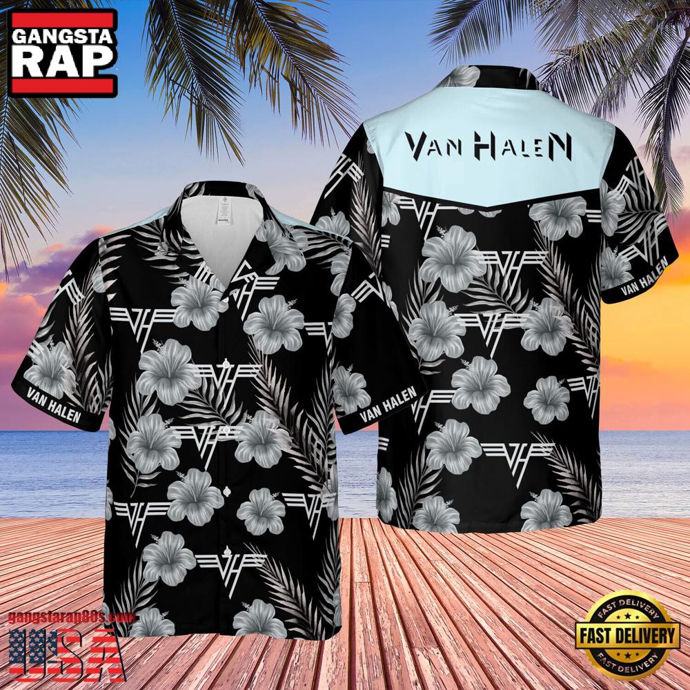 Van Halen Music Band Flower Summer Hawaiian Shirt Van Halen Music Band Flower Summer Hawaiian Shirt