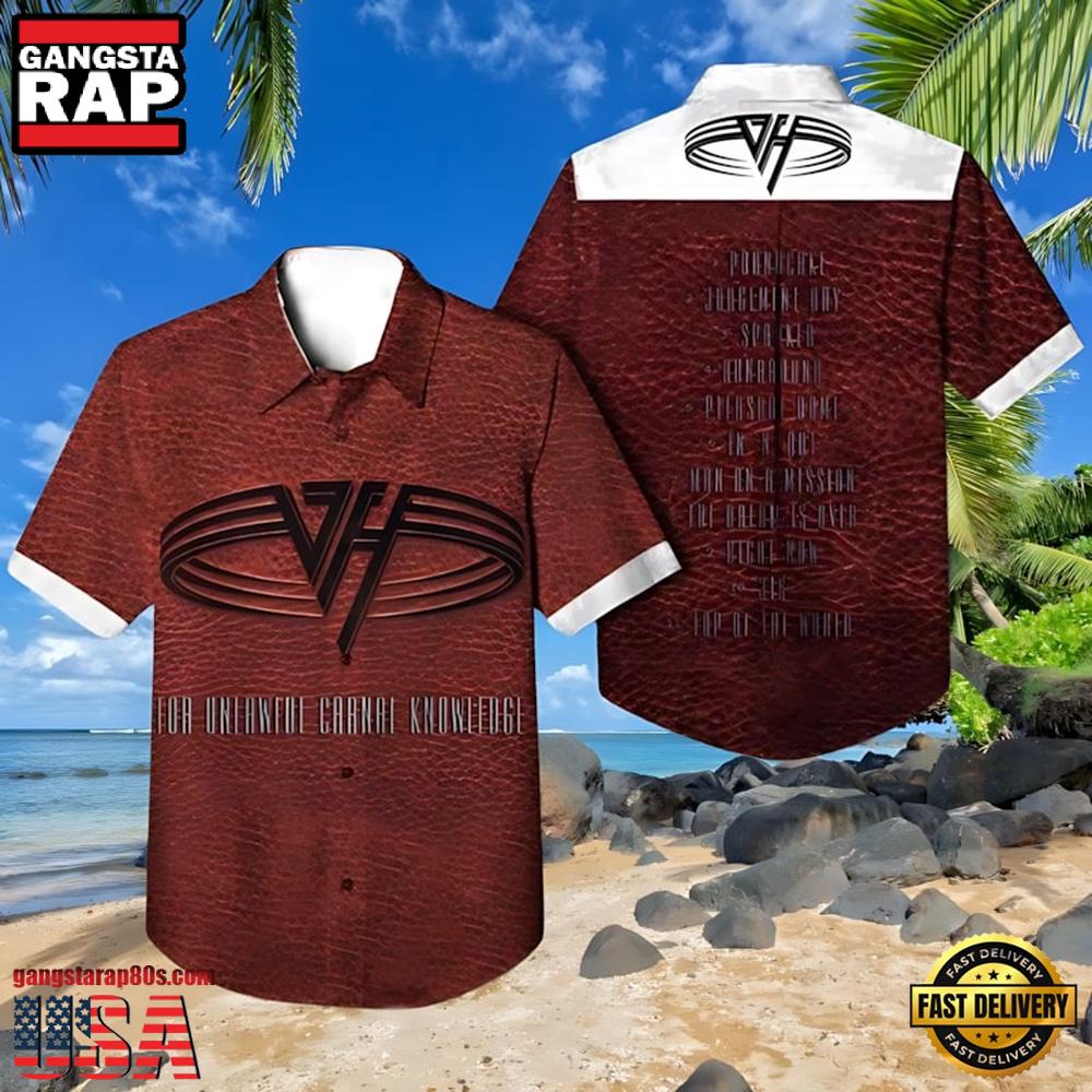 Van Halen Music Band For Unlawful Carnal Knowledge Hawaiian Shirt Van Halen Music Band For Unlawful Carnal Knowledge Hawaiian Shirt