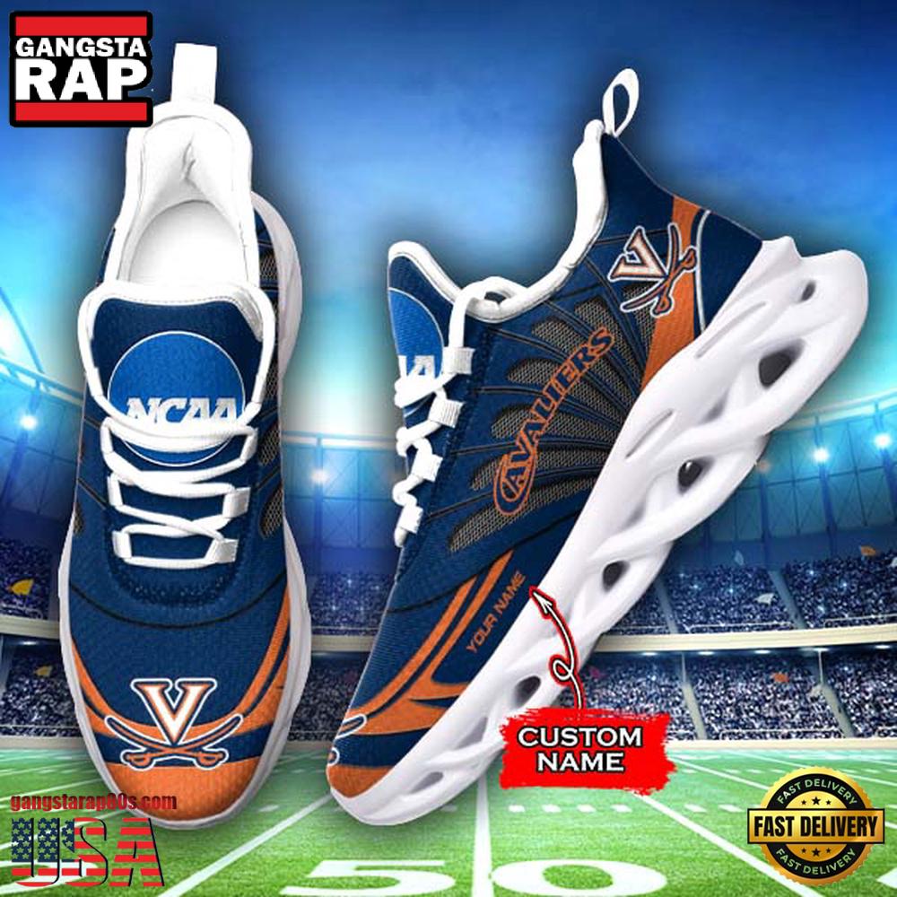 NCAA Virginia Cavaliers Custom Name Max Soul Shoes Sneakers NCAA Virginia Cavaliers Custom Name Max Soul Shoes Sneakers