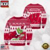 Wisconsin Badgers Grinch Custom Name NCAA Ugly Christmas Sweater 1 Wisconsin Badgers Grinch Custom Name NCAA Ugly Christmas Sweater