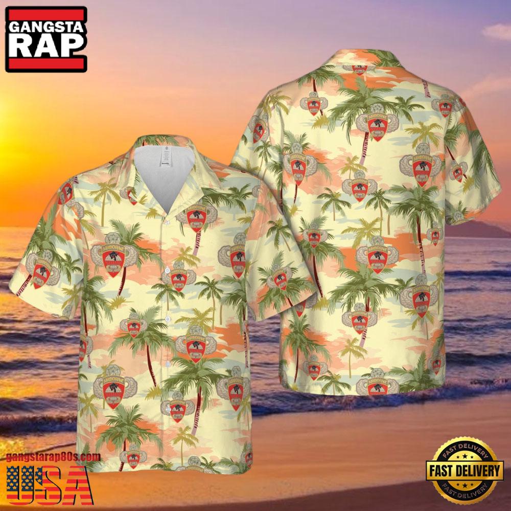 Airborne 555Th Parachute Infantry Battalion Veteran Hawaiian Shirt Airborne 555Th Parachute Infantry Battalion Veteran Hawaiian Shirt