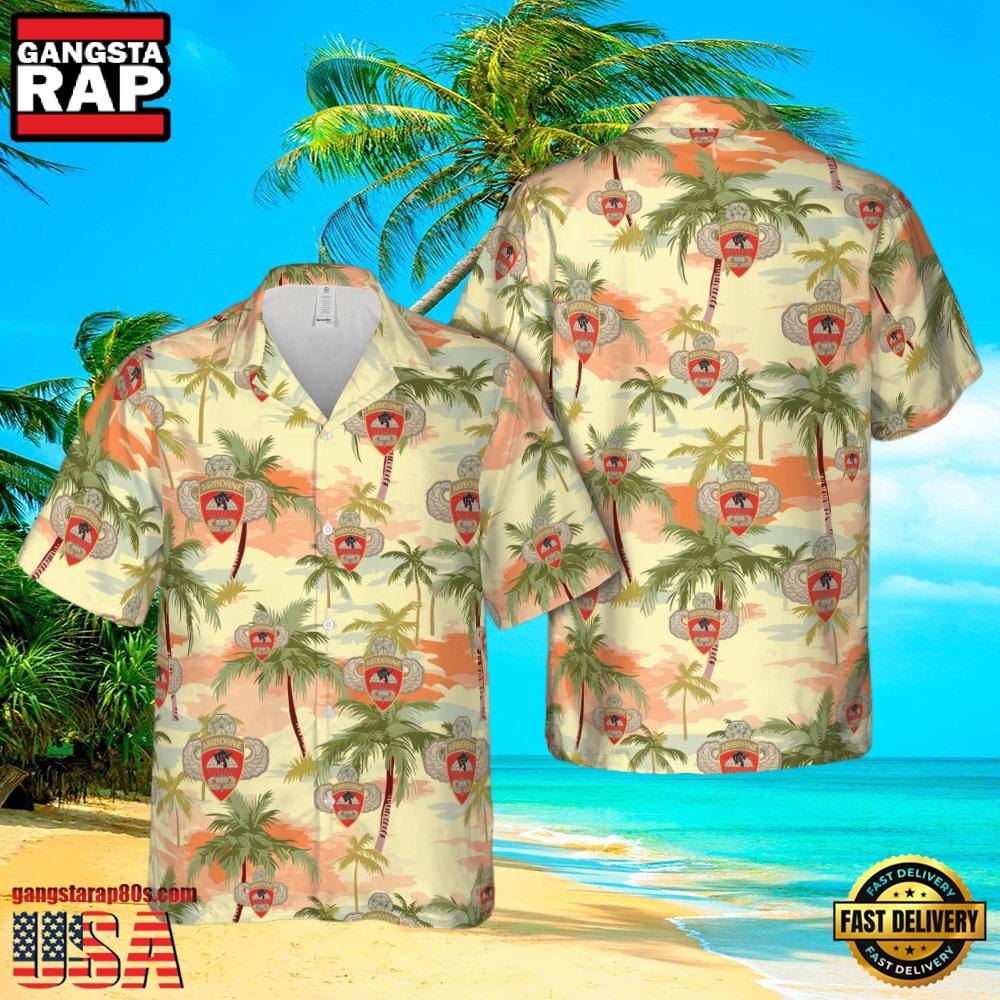Airborne 555Th Parachute Infantry Battalion Veteran Hawaiian Shirt Airborne 555Th Parachute Infantry Battalion Veteran Hawaiian Shirt