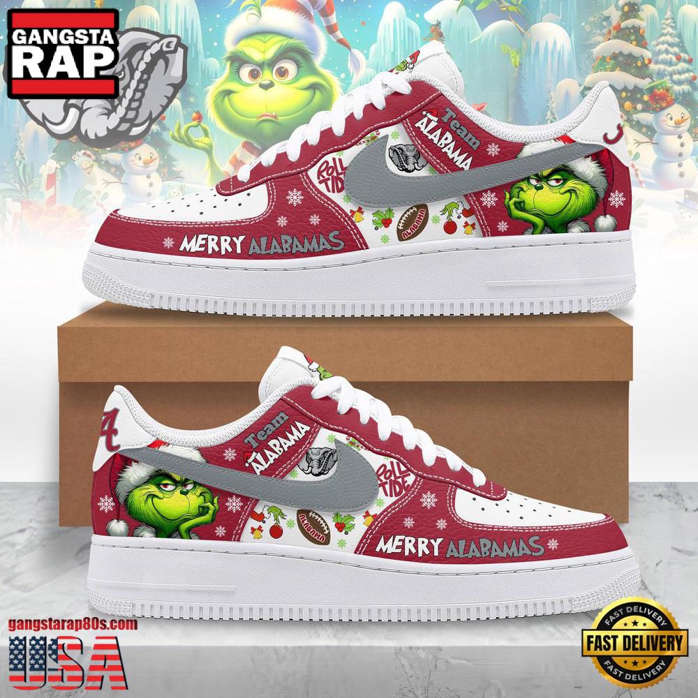 NFL Alabama Crimson Tide Team Air Force 1 Shoes Running Sneakers NFL Alabama Crimson Tide Team Air Force 1 Shoes Running Sneakers