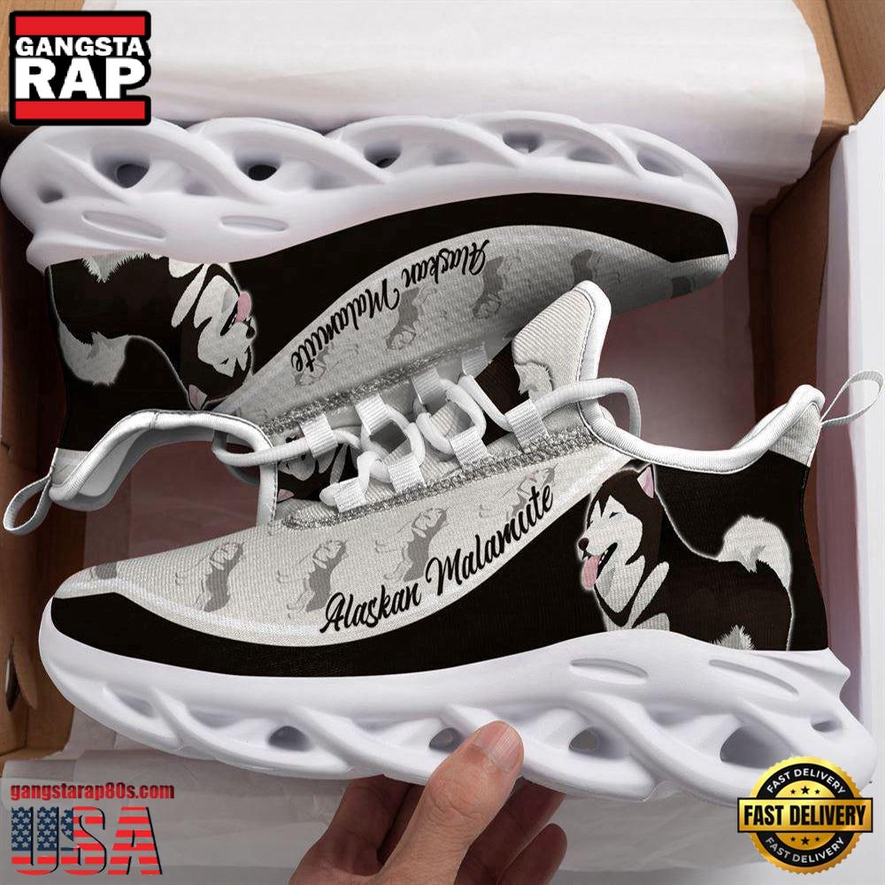 Alaskan Malamute Dogs Lover Max Soul Shoes, Running Sneakers Alaskan Malamute Dogs Lover Max Soul Shoes, Running Sneakers