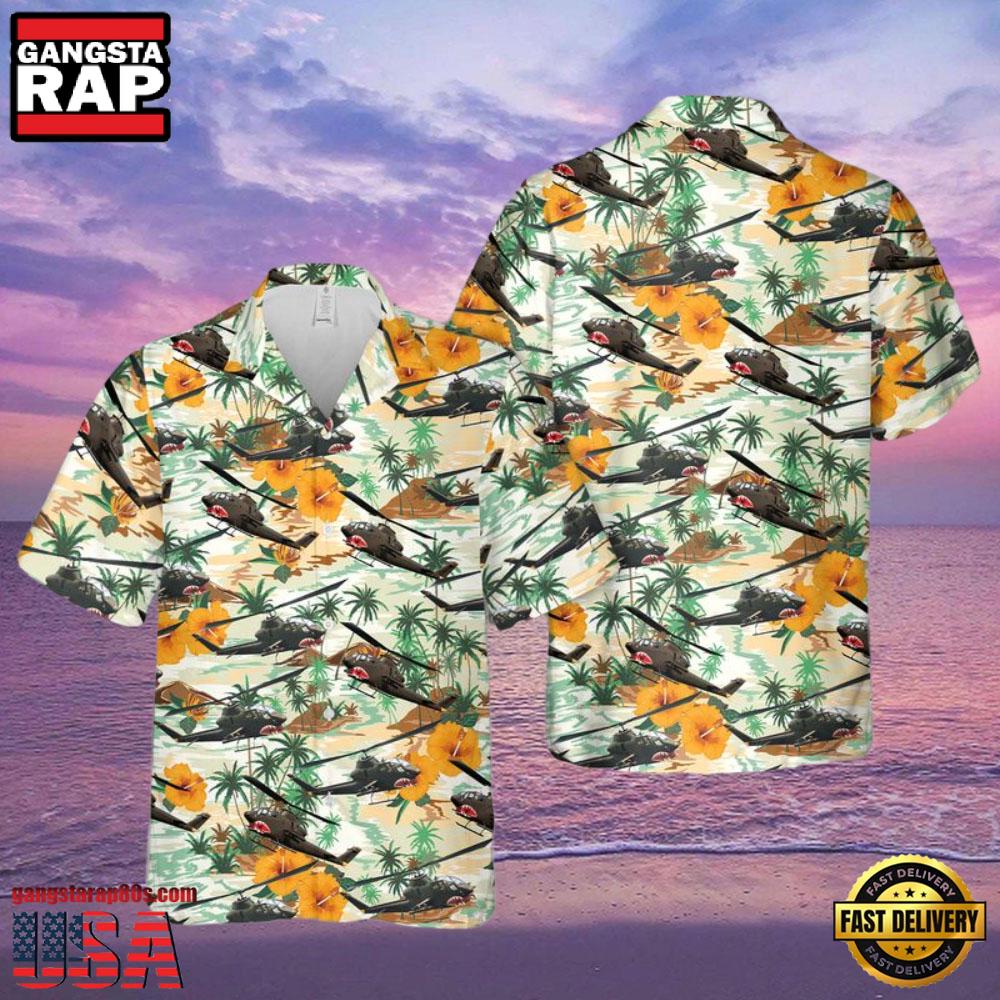 Army Bell Ah-1 Cobra Hawaiian Shirt