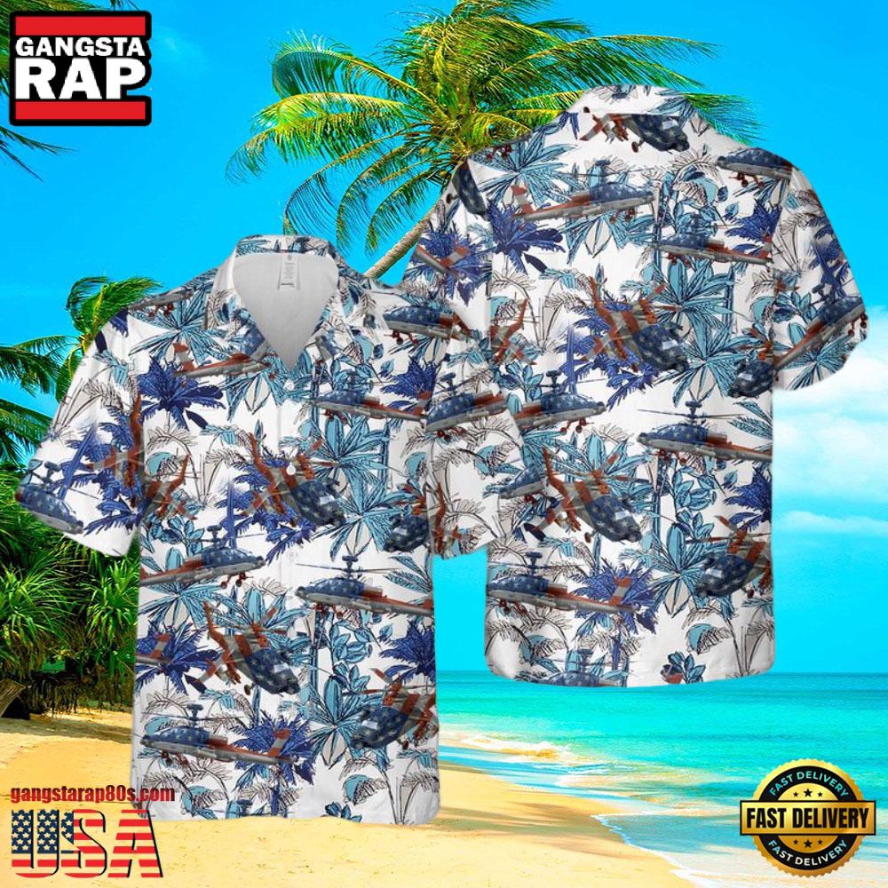Army Boeing Ah-64 Apache Summer Veteran Hawaiian Shirts Army Boeing Ah-64 Apache Summer Veteran Hawaiian Shirts
