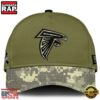 Atlanta Falcons 2024 Salute to Service Club Green Camo Cap Gift For Veteran
