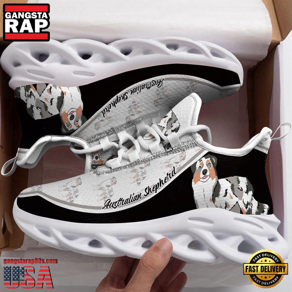 Australian Shepherd Dogs Lover Max Soul Shoes, Running Sneakers Australian Shepherd Dogs Lover Max Soul Shoes, Running Sneakers