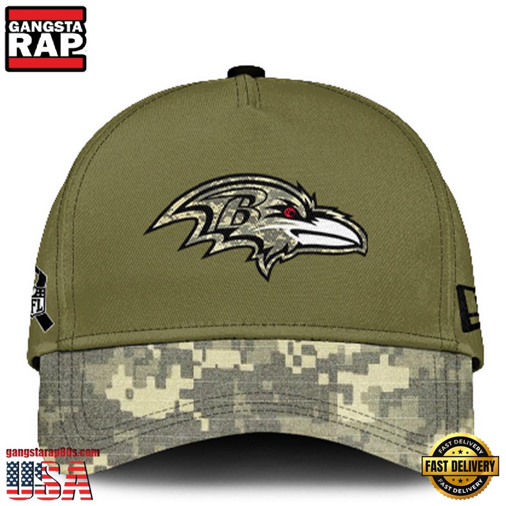NFL Super Bowl Baltimore Ravens Club Green Camo Cap NFL Super Bowl Baltimore Ravens Club Green Camo Cap