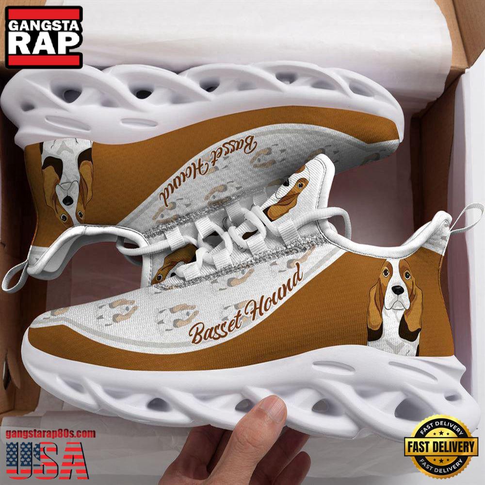 Basset Hound Dogs Lover Max Soul Shoes, Running Sneakers Basset Hound Dogs Lover Max Soul Shoes, Running Sneakers