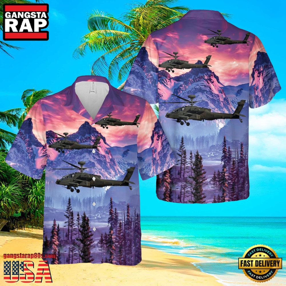 Boeing Ah-64D Apache Longbow Veteran Hawaiian Shirt Boeing Ah-64D Apache Longbow Veteran Hawaiian Shirt