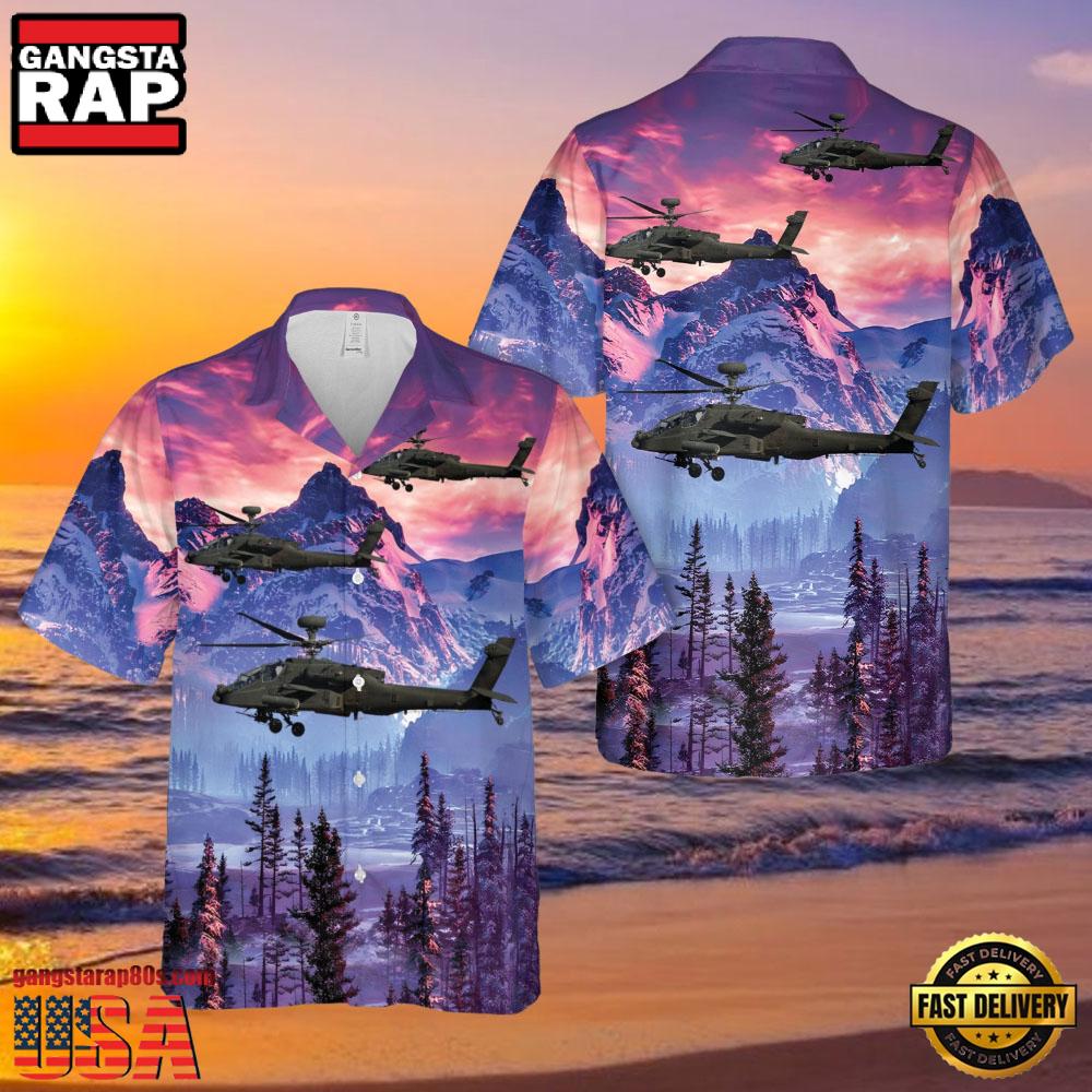 Boeing Ah-64D Apache Longbow Veteran Hawaiian Shirt Boeing Ah-64D Apache Longbow Veteran Hawaiian Shirt