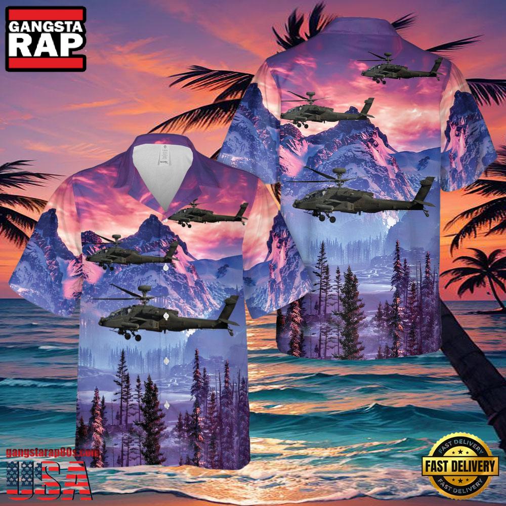 Boeing Ah-64D Apache Longbow Veteran Hawaiian Shirt Boeing Ah-64D Apache Longbow Veteran Hawaiian Shirt