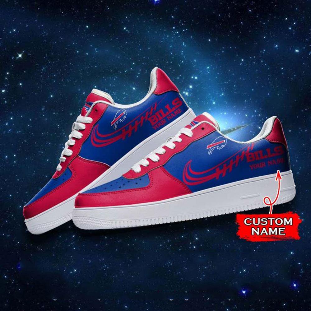 NFL Custom Name Buffalo Bills Super Bowl Air Force 1 Sneaker Shoes NFL Custom Name Buffalo Bills Super Bowl Air Force 1 Sneaker Shoes