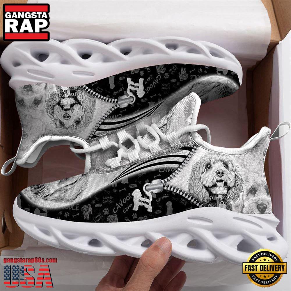 Cavoodle Sketch Dogs Lover Max Soul Shoes, Running Sneakers Cavoodle Sketch Dogs Lover Max Soul Shoes, Running Sneakers