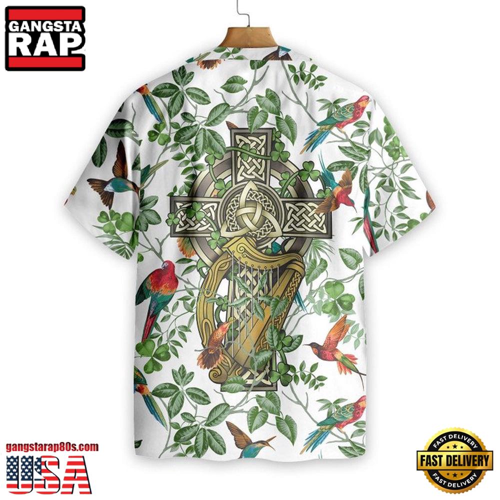 Celtic Cross Irish St. Patrick'S Shamrock Shirt, Irish Day Hawaiian Shirt Celtic Cross Irish St. Patrick'S Shamrock Shirt, Irish Day Hawaiian Shirt