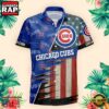 NFL Chicago Cubs US Flag Pattern Hawaiian Shirt 2 Chicago Cubs US Flag Pattern Hawaiian Shirt