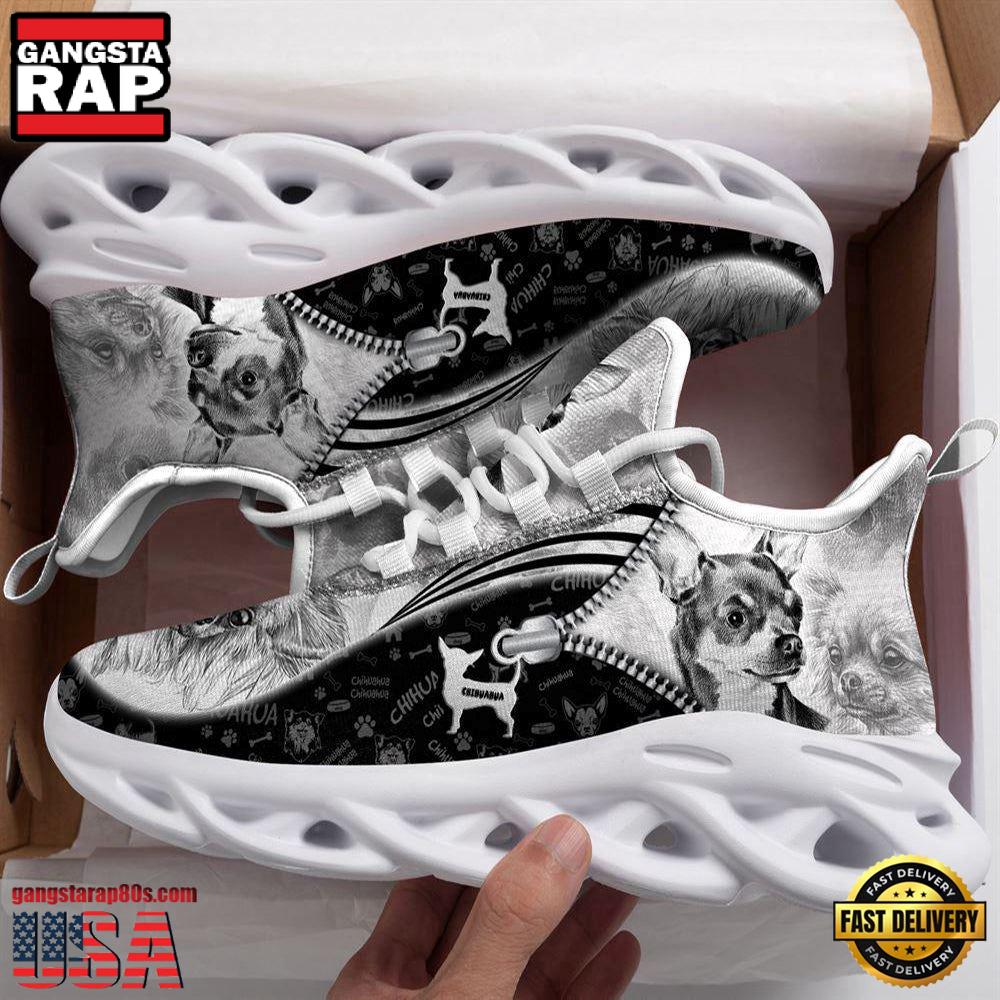 Chihuahua Sketch Dogs Lover Max Soul Shoes, Running Sneakers Chihuahua Sketch Dogs Lover Max Soul Shoes, Running Sneakers