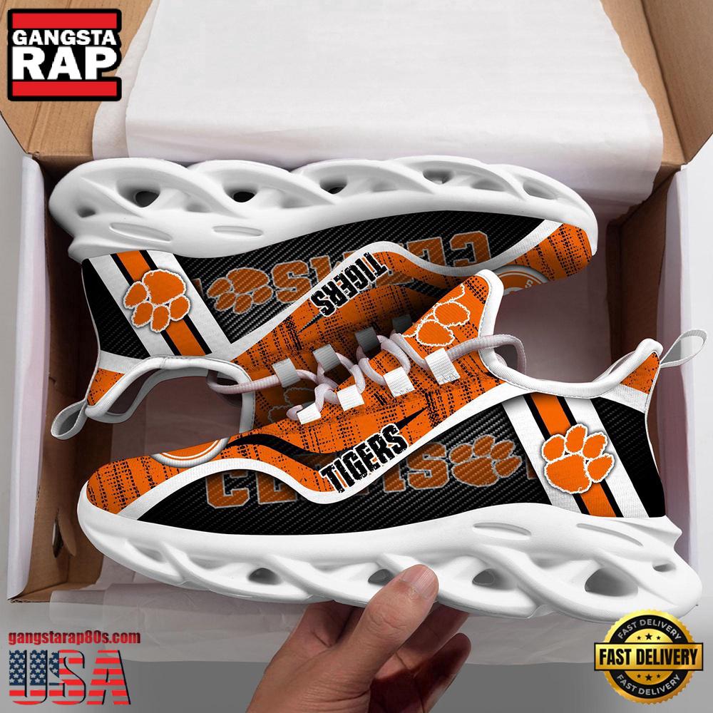 Clemson Tigers NCAA Clunky New Design Max Soul Shoes, Running Sneakers Clemson Tigers NCAA Clunky New Design Max Soul Shoes, Running Sneakers