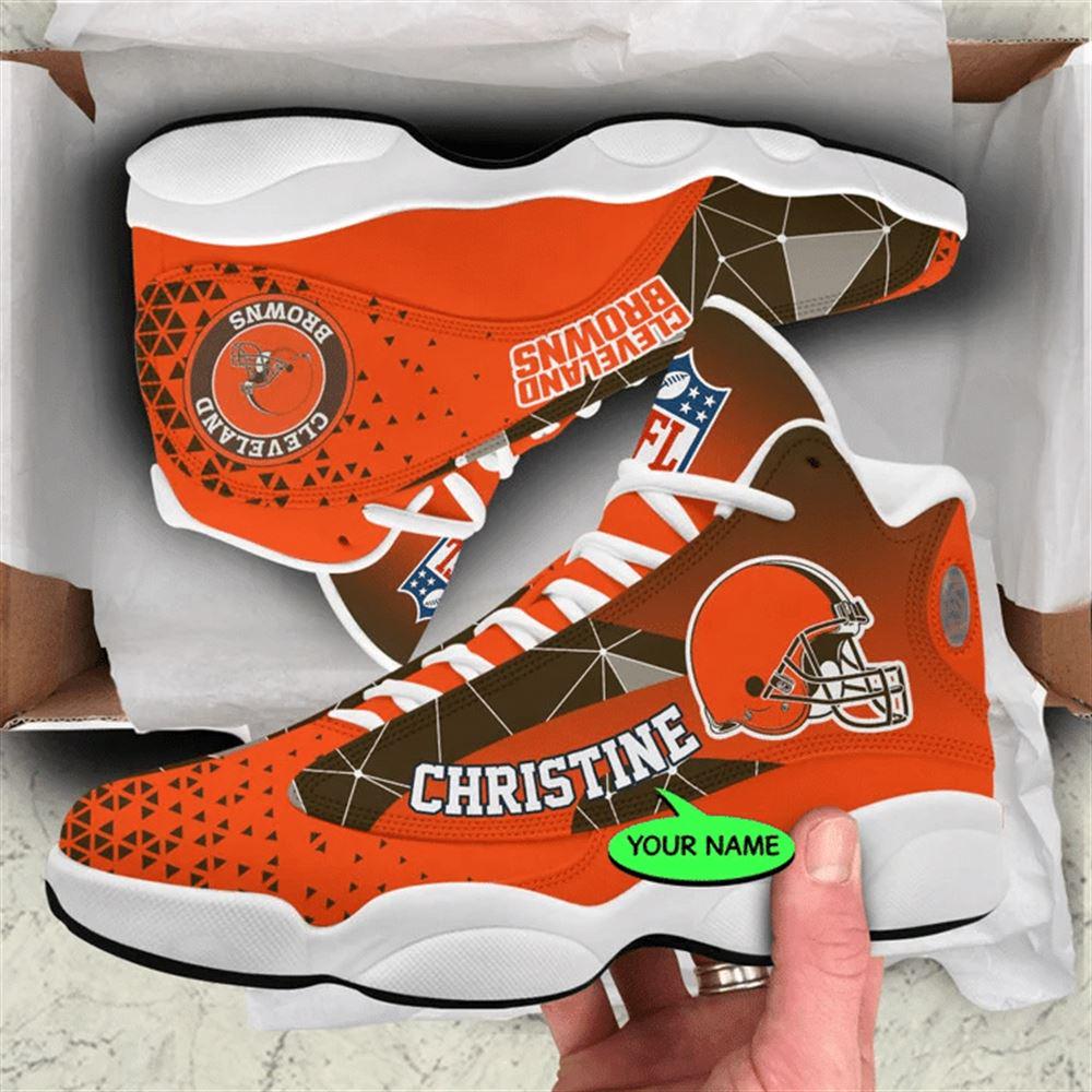Cleveland Browns NFL Custom Name Retro Jordan 13 Shoes Cleveland Browns NFL Custom Name Retro Jordan 13 Shoes