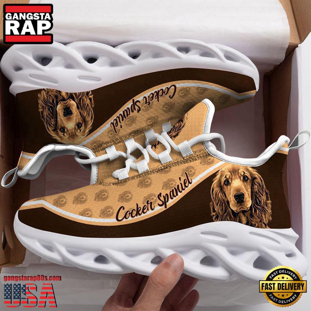 Cocker Spaniel Dogs Lover Max Soul Shoes, Running Sneakers Cocker Spaniel Dogs Lover Max Soul Shoes, Running Sneakers