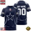 Custom Name And Number Dallas Cowboys NFL Team Sport 3D T-Shirt