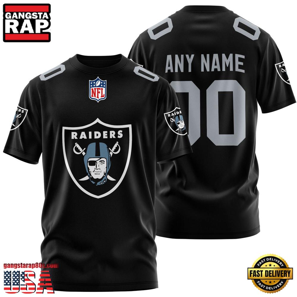 NFL Customized Las Vegas Raiders Team Sport 3D T Shirt NFL Customized Las Vegas Raiders Team Sport 3D T Shirt