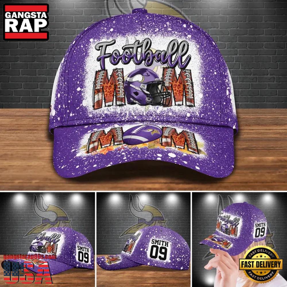 NFL Custom Name And Number Minnesota Vikings Football Mom Baseball Cap NFL Custom Name And Number Minnesota Vikings Football Mom Baseball Cap