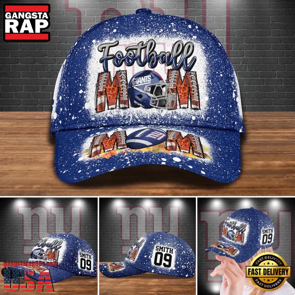 NFL Custom Name And Number New York Giants Football Mom Baseball Cap NFL Custom Name And Number New York Giants Football Mom Baseball Cap