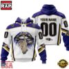 Custom Name And Number NFL Baltimore Ravens Lips All Over Print Hoodie
