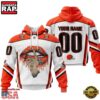 Custom Name And Number NFL Cleveland Browns Lips All Over Print Hoodie