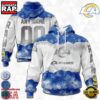 Custom Name And Number NFL Los Angeles Rams Color Christmas 3D Hoodie Shirt