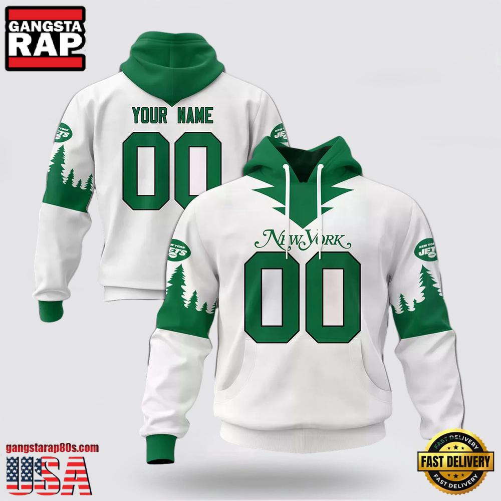 Custom Name Number NFL New York Jets Spirit 3D Hoodie New Design Custom Name Number NFL New York Jets Spirit 3D Hoodie New Design