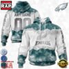 Custom Name And Number NFL Philadelphia Eagles Color Christmas 3D Hoodie Shirt