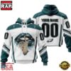 Custom Name And Number NFL Philadelphia Eagles Lips All Over Print Hoodie