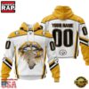 Custom Name And Number NFL Pittsburgh Steelers Lips All Over Print Hoodie