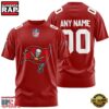 NFL Customized Tampa Bay Buccaneers Team Sport 3D T Shirt 2 Custom Name And Number Tampa Bay Buccaneers NFL Team Sport 3D T-Shirt