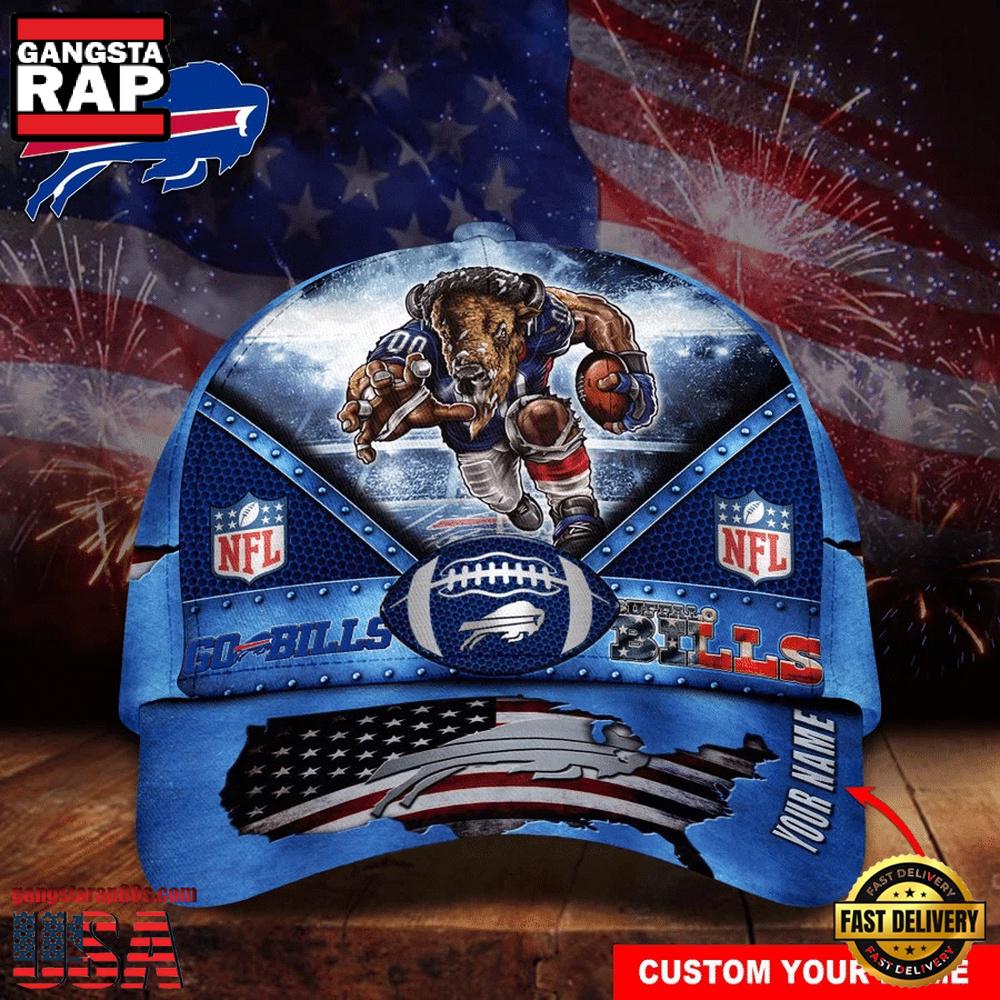 Custom Name Buffalo Bills NFL Super Bowl LIX Baseball Cap