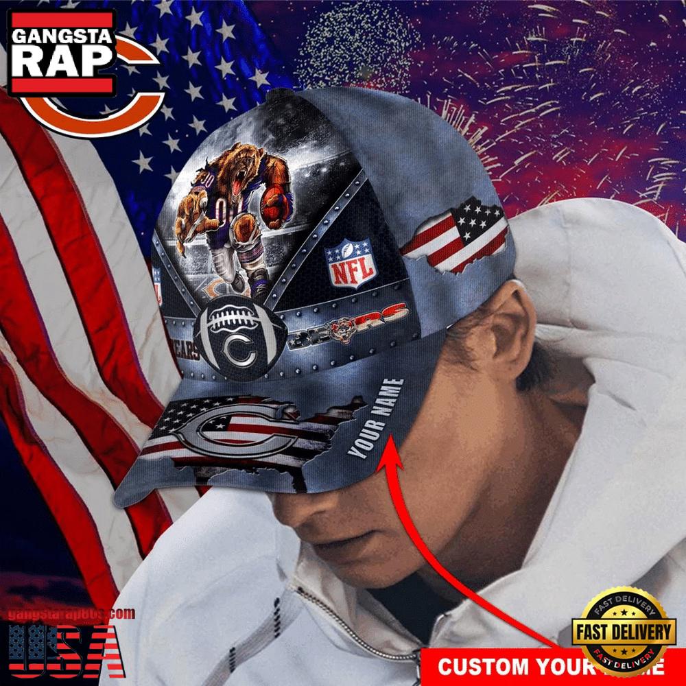 NFL Custom Name Chicago Bears Super Bowl LIX 2025 Baseball Cap NFL Custom Name Chicago Bears Super Bowl LIX 2025 Baseball Cap