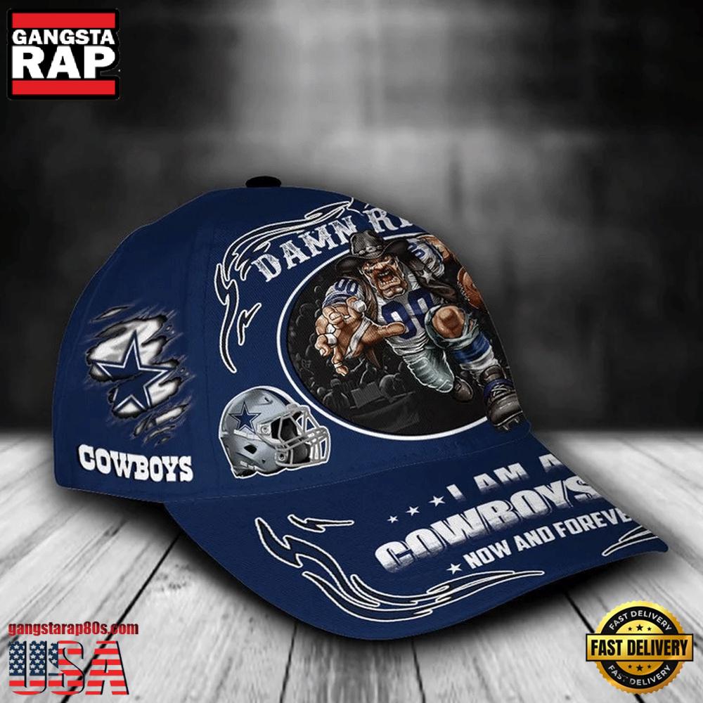 NFL Custom Name Dallas Cowboys Mascot Damn Right Football Team Baseball Cap NFL Custom Name Dallas Cowboys Mascot Damn Right Football Team Baseball Cap