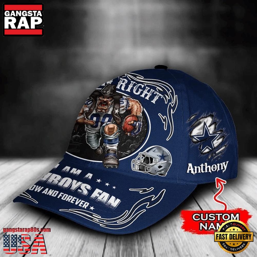 NFL Custom Name Dallas Cowboys Mascot Damn Right Football Team Baseball Cap NFL Custom Name Dallas Cowboys Mascot Damn Right Football Team Baseball Cap
