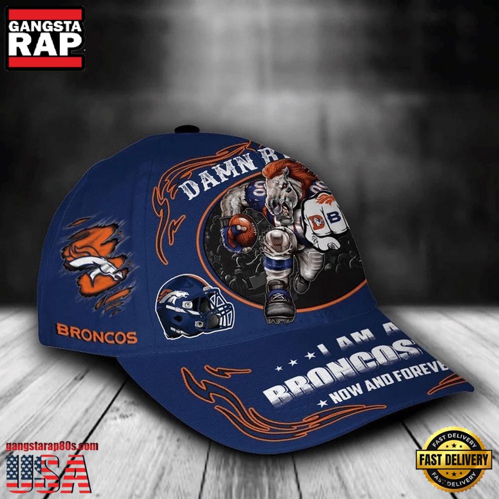 NFL Custom Name Denver Broncos Mascot Damn Right Football Team Baseball Cap NFL Custom Name Denver Broncos Mascot Damn Right Football Team Baseball Cap