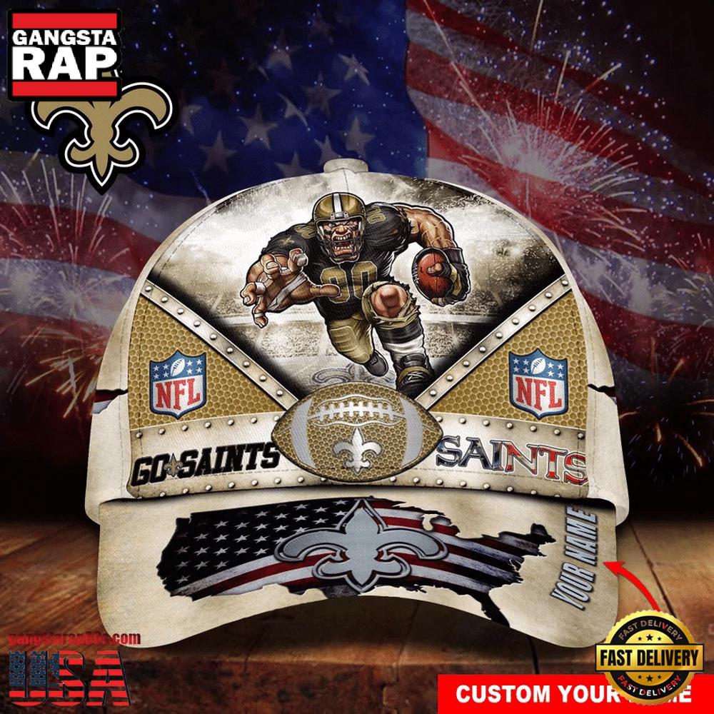 NFL Custom Name New Orleans Saints Super Bowl LIX 2025 Baseball Cap NFL Custom Name New Orleans Saints Super Bowl LIX 2025 Baseball Cap
