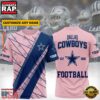 Custom Name NFL Dallas Cowboy Football Team All Over Print T-Shirt For Fans