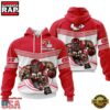 Custom Name NFL Kansas City Chiefs Mascot All Over Print Hoodie Shirt