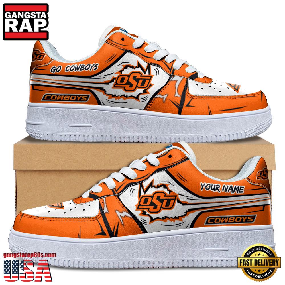 Custom Name Oklahoma State Cowboys Air Force 1 Shoes